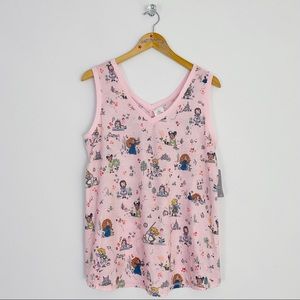 Disney Animators’ Collection Baby Disney Princess Pink Swing Tank Top Women’s M